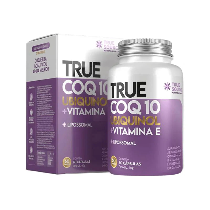 True CoQ10 Ubiquinol Lipossomal 60 Cápsulas